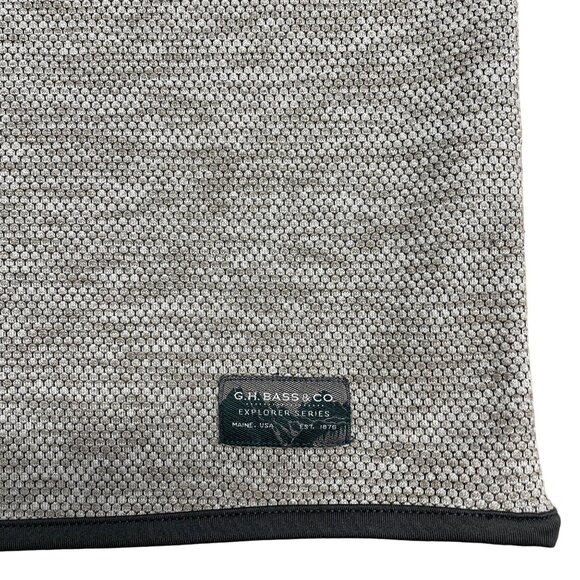 GH BASS & CO EXPLORER SWEATER HONEYCOMB FLEECE QUARTER SNAP PULLOVER OUTDOOR - Picture 3 of 7